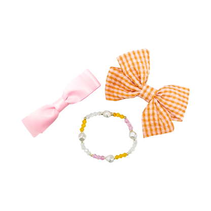 Pumpkin Bracelet & Bows Gift Set - Persnickety Shop