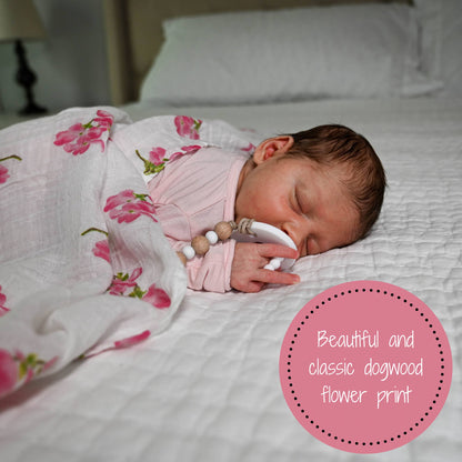 Dogwoods In Bloom Baby Swaddle Blanket - Persnickety Shop