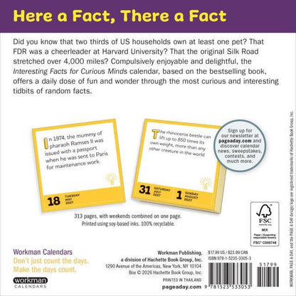 Interesting Facts for Curious Minds Page-A-Day® Calendar2027