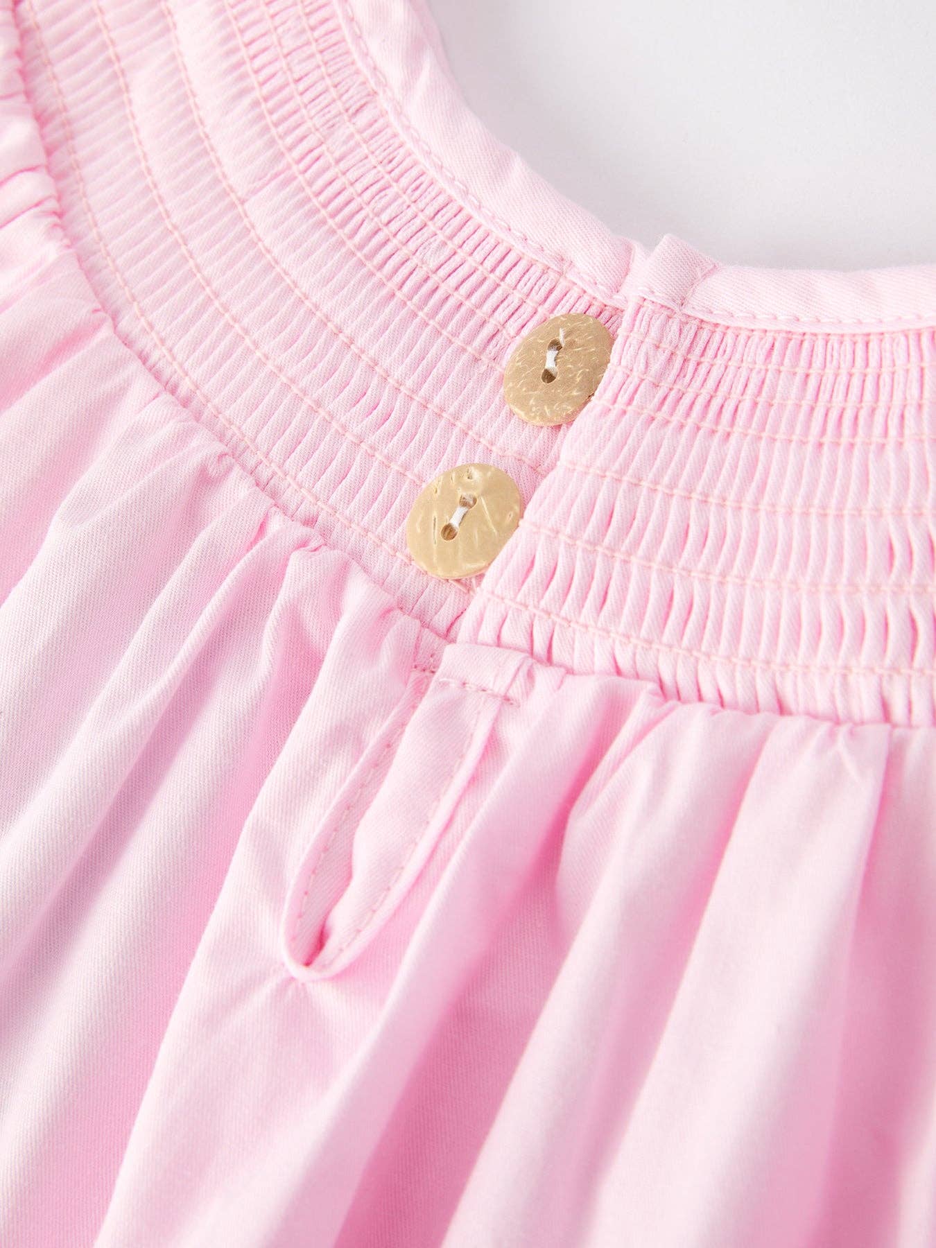 Smocked Pink Bow Dress - Persnickety Shop