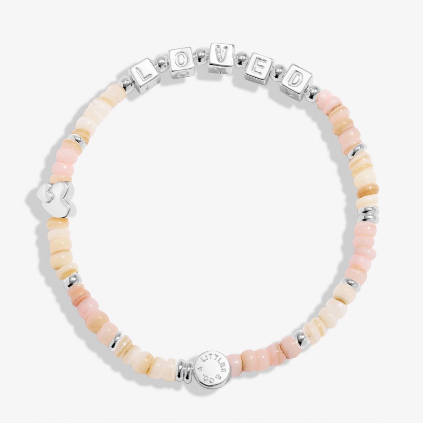 PREORDER A Littles & Co. Kids' Happy Little Moments 'Lovely Granddaughter' Bracelet In Silver Plating