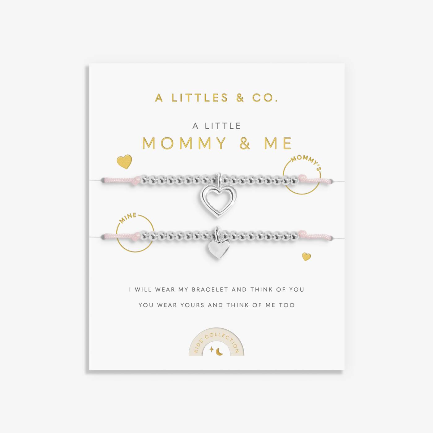 PREORDER A Littles & Co. Kids' Duo A Little 'Mommy And Me' Bracelets In Silver Plating