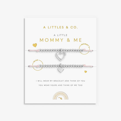 PREORDER A Littles & Co. Kids' Duo A Little 'Mommy And Me' Bracelets In Silver Plating
