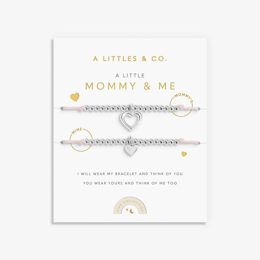 A Littles & Co. Kids' Duo A Little 'Mommy And Me' Bracelets In Silver Plating