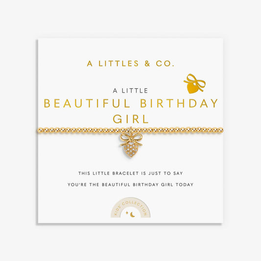 A Littles & Co. Kids' A Little 'Beautiful Birthday Girl' Bracelet