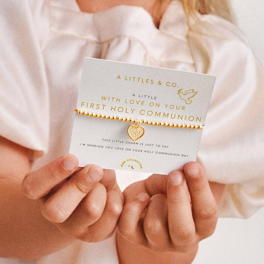 A Littles & Co. Kids' A Little 'With Love On Your First Holy Communion' Bracelet