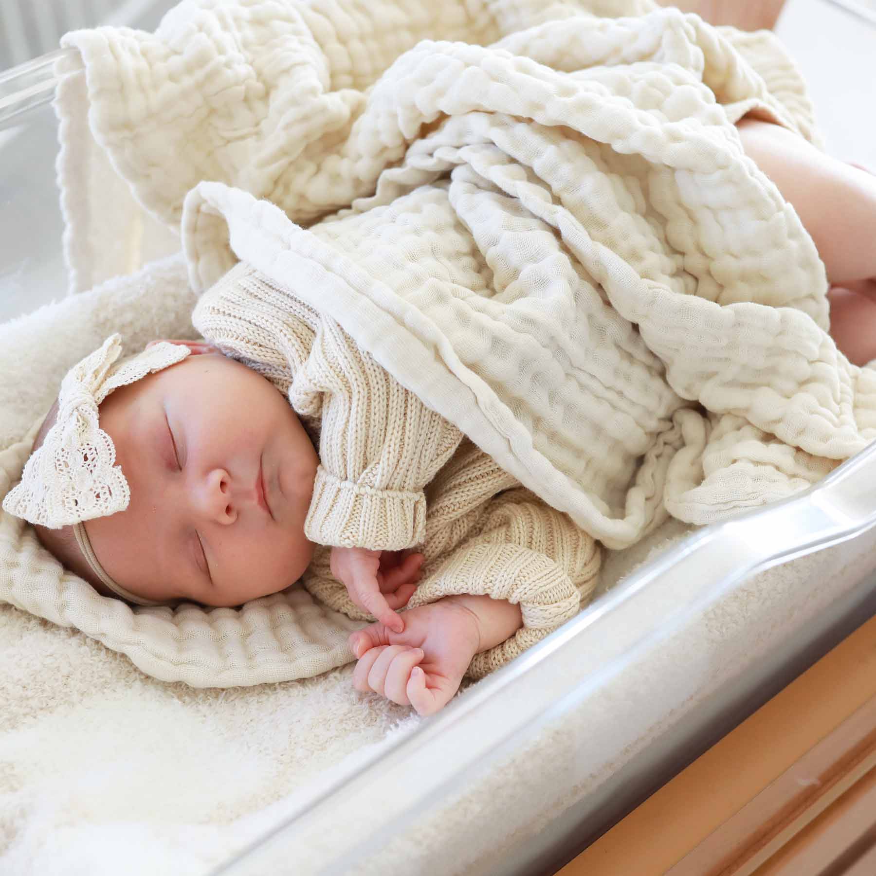 Organic Cotton Gauze Swaddle Blankets: Primrose - Persnickety Shop