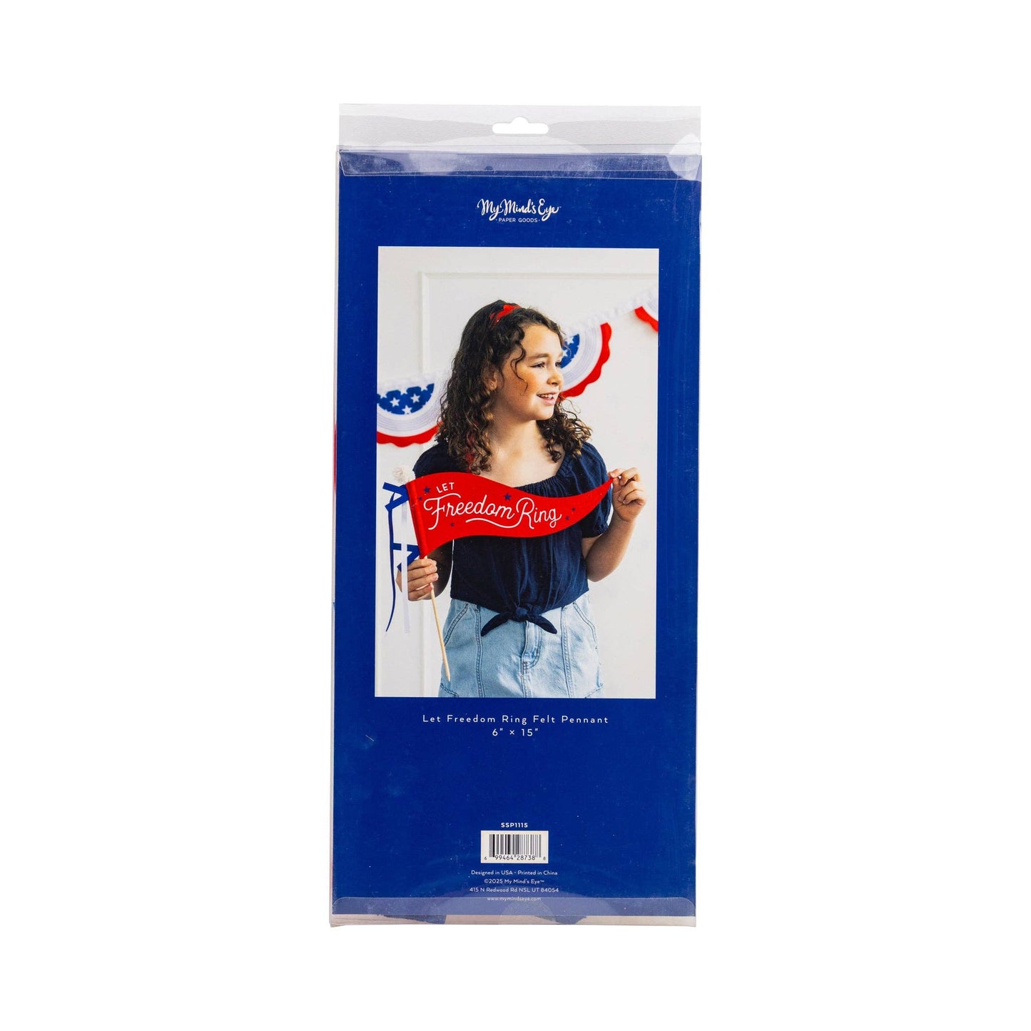 SSP1115 - Let Freedom Ring Felt Pennant Banner - Persnickety Shop