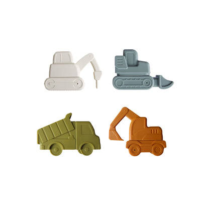 Construction Vehicle Mold Free Silicone Bath Toy Set  - Persnickety Shop