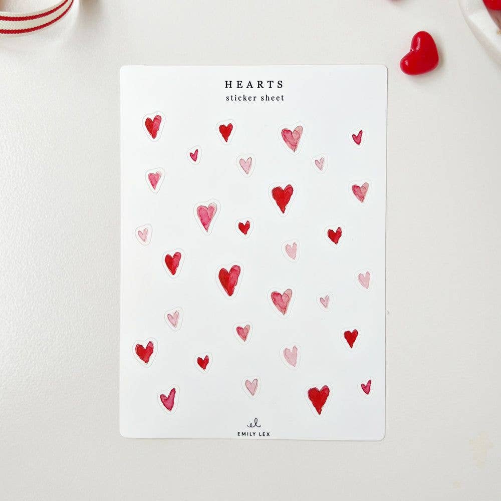 Valentine sticker sheets