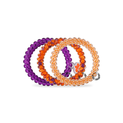 Spiral Hair Coils | Small | Go Tigers! Hair Ties