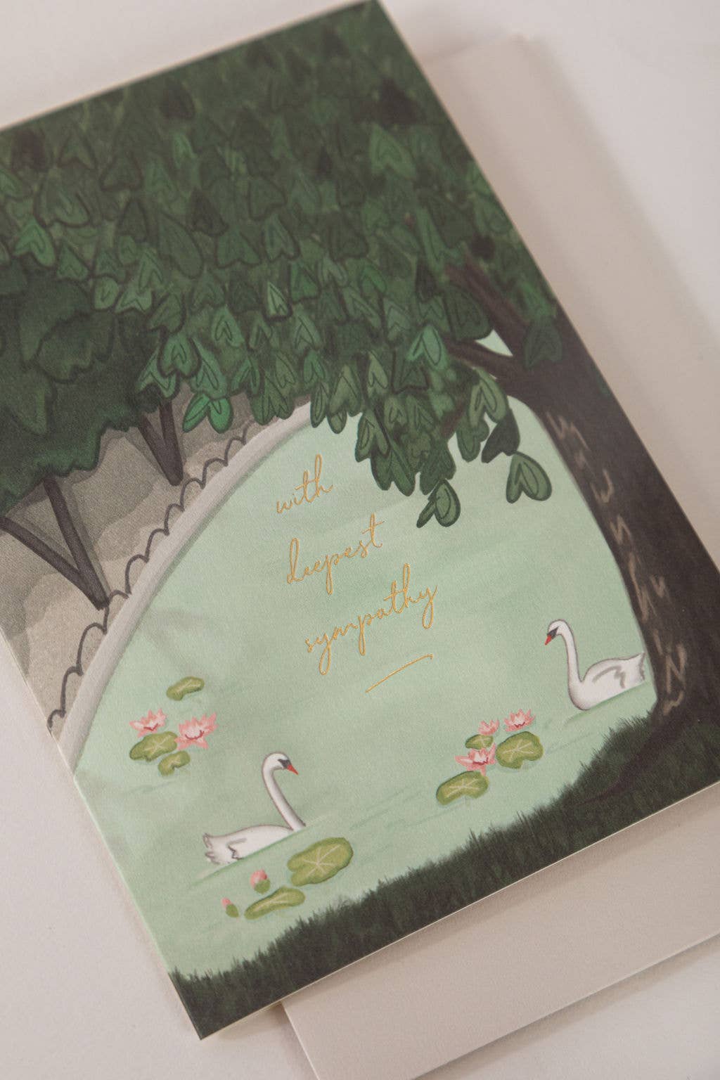 Swan Sympathy Greeting Card - Persnickety Shop