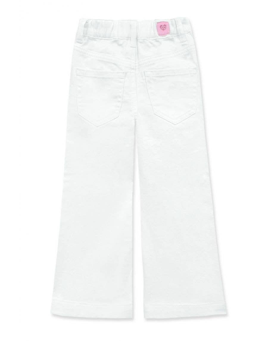 GCP-23-89123B Girls Bulk Wide Leg Denim Jean Pants: White / 7 - Persnickety Shop