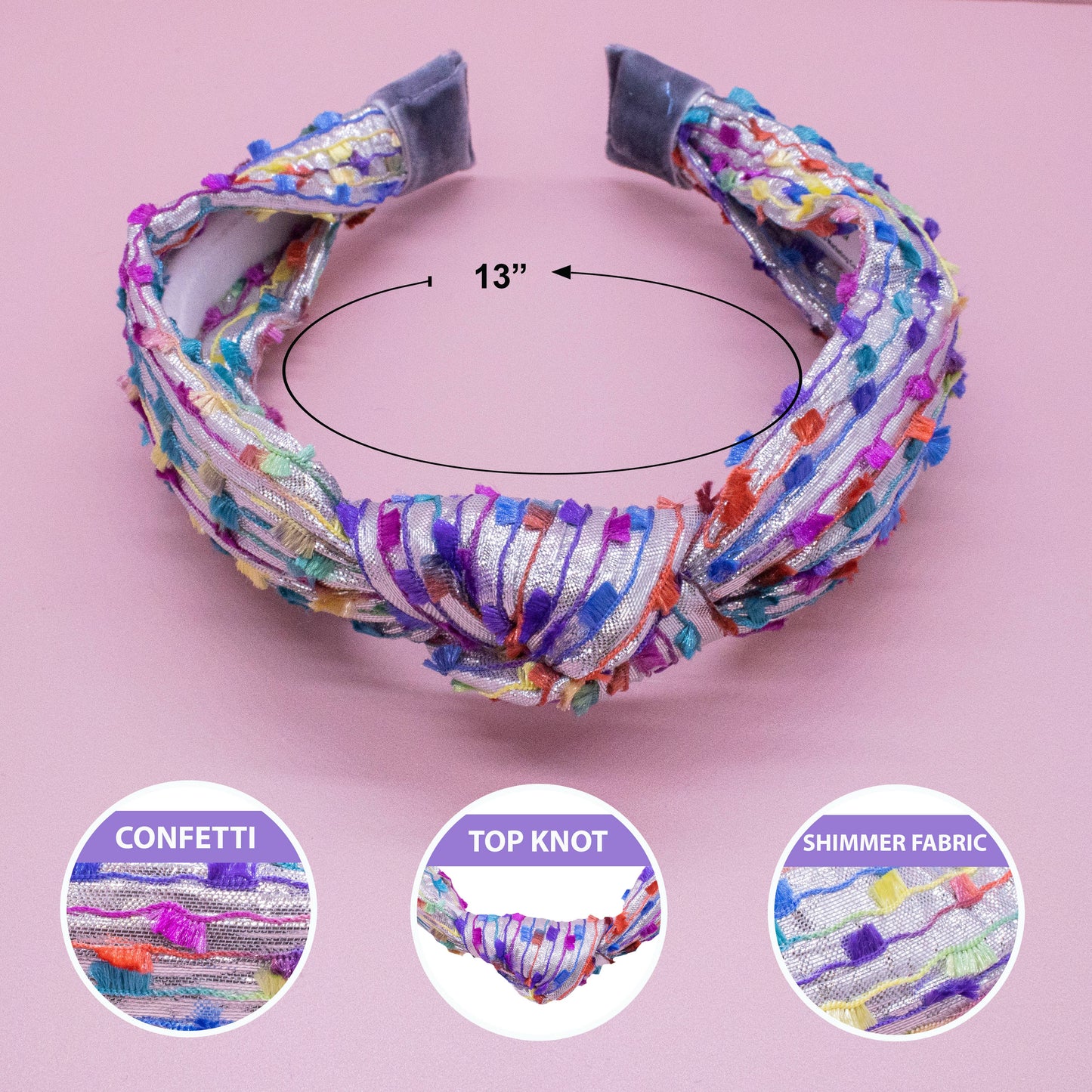 Kids Knot Headband - Confetti Hair Accessories for Girls: Gold - Persnickety Shop