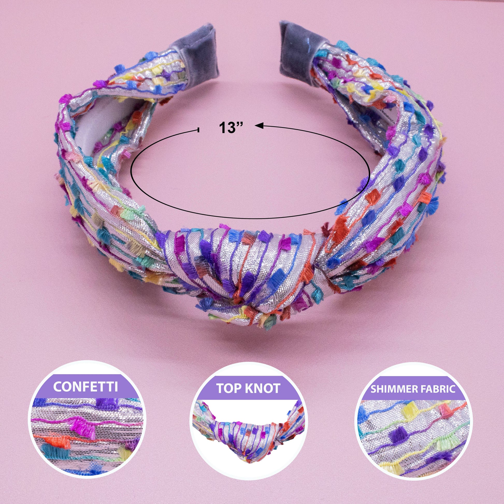 Kids Knot Headband - Confetti Hair Accessories for Girls: Gold - Persnickety Shop