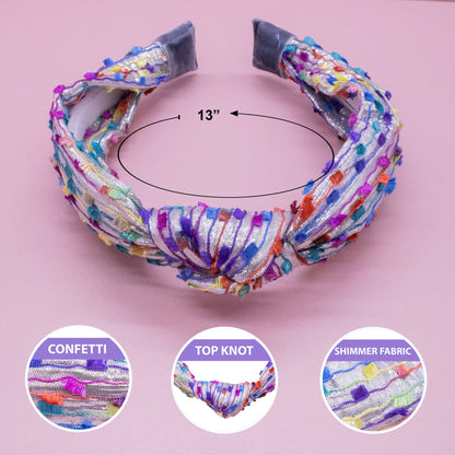 Kids Knot Headband - Confetti Hair Accessories for Girls: Gold - Persnickety Shop