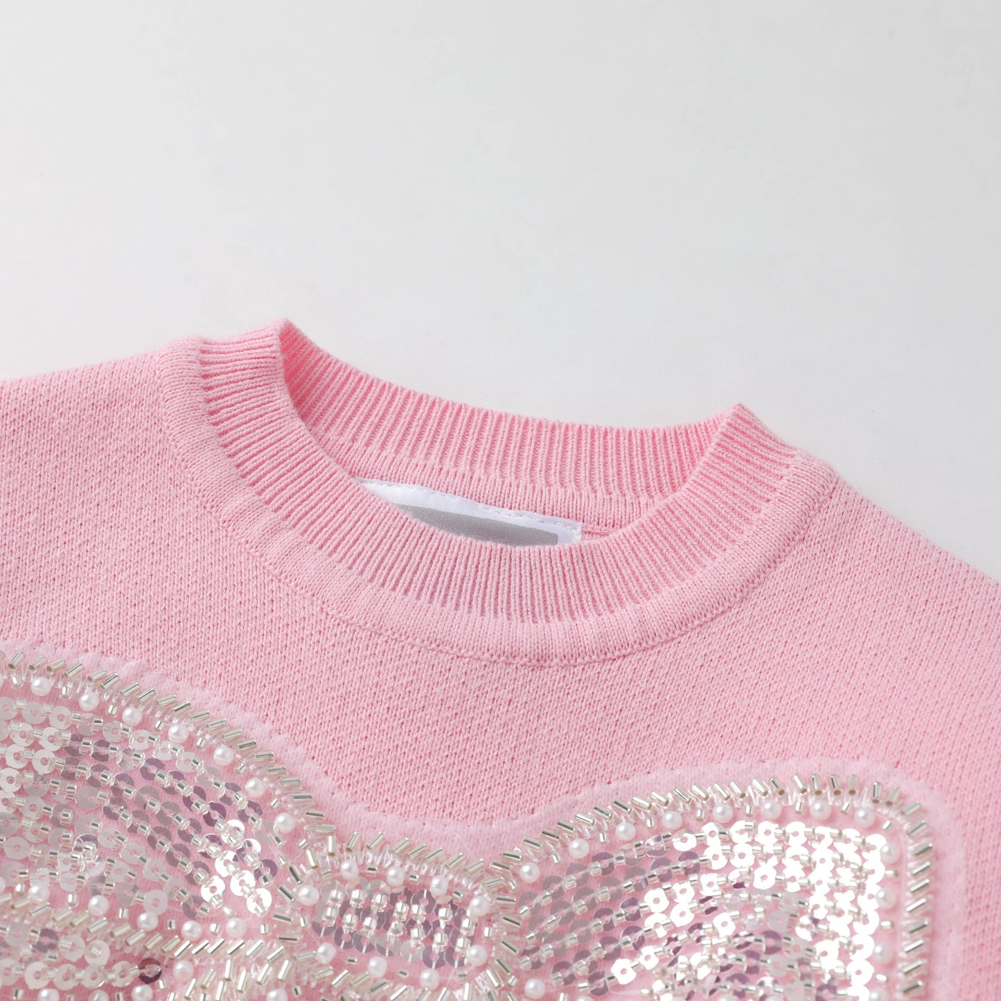 Pink Christmas Sparkle Bow Sweater - Persnickety Shop