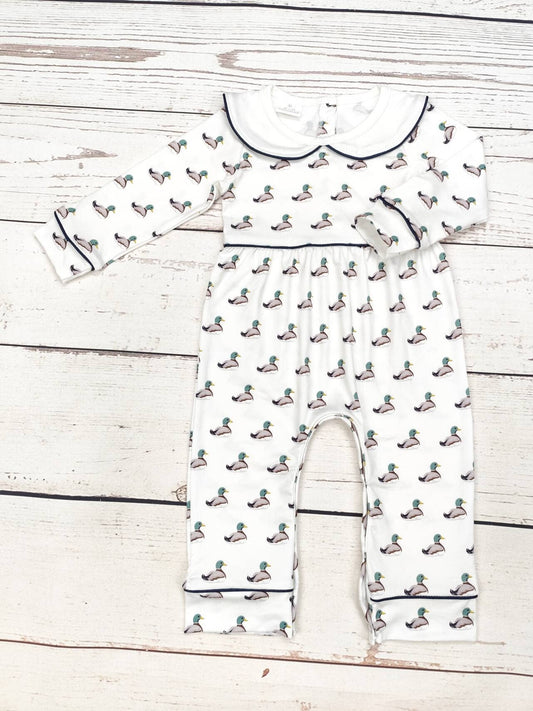 Baby Duck Print Romper: 0-3M - Persnickety Shop