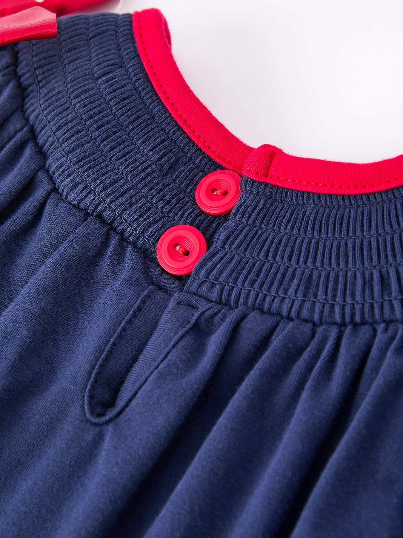 Christmas Holiday Celebration Baby Girls Romper: Navy with Santa Sleigh: 12M - Persnickety Shop