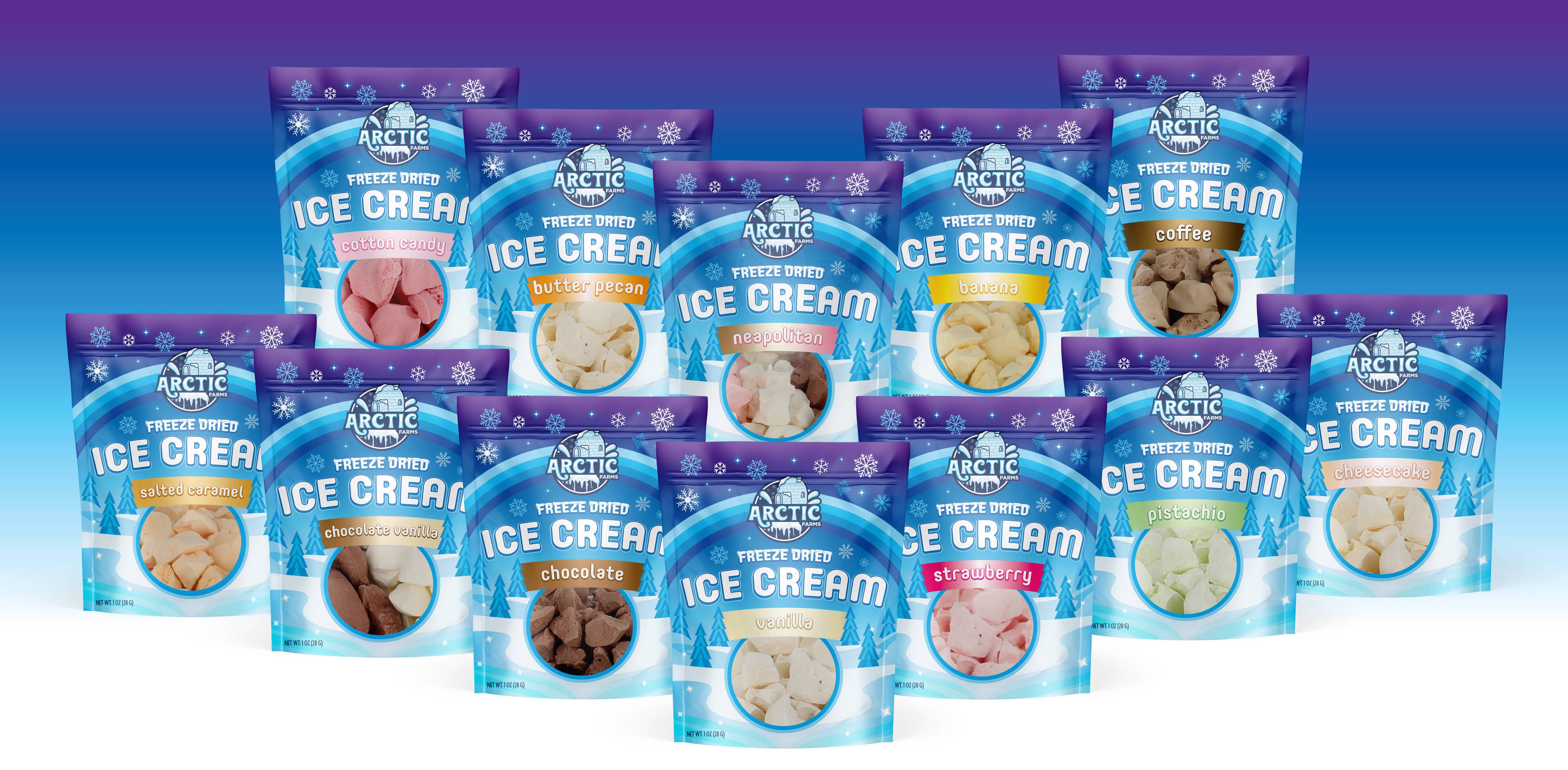 Freeze Dried Ice Cream Bits (1oz): Neapolitan - Persnickety Shop