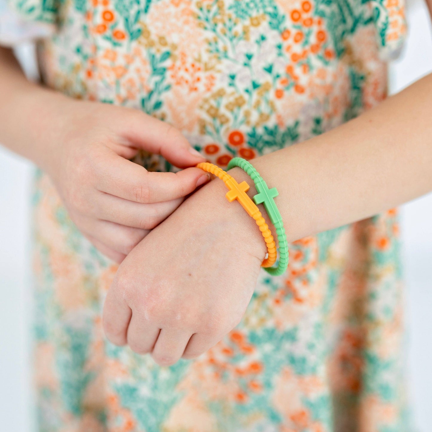 Jesus Bracelets - Group Packs: Orange (25 Pack) / Small - Persnickety Shop