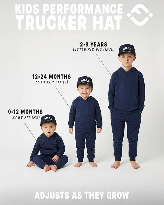 Kid's Golf Hat - Bubs - Navy: Small
