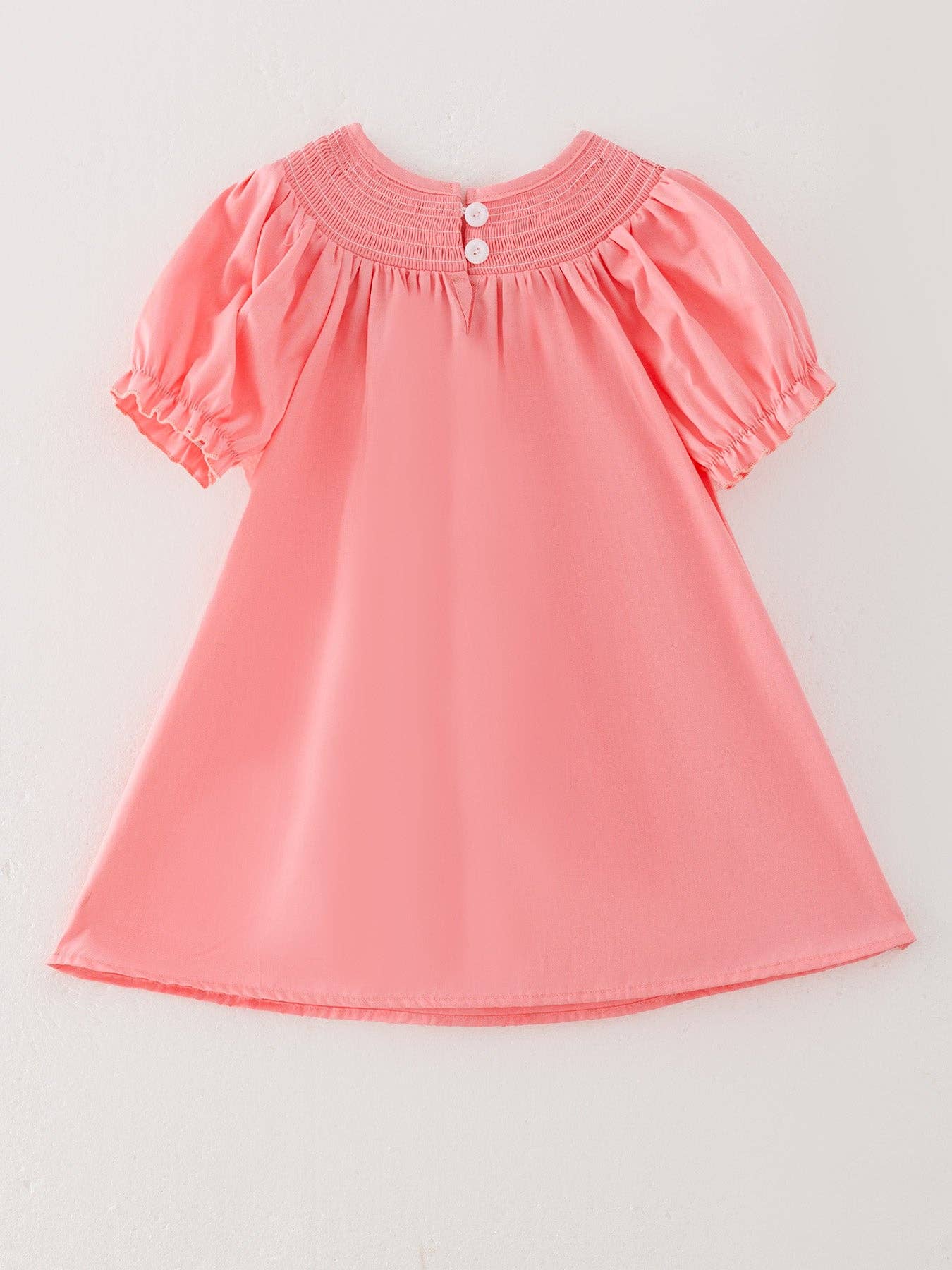 CORAL Smocked Church Christ Bishop Christening Dress: 2 - Persnickety Shop
