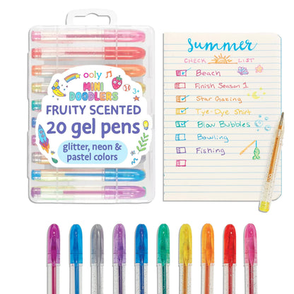 Ooly Mini Doodlers Fruity Scented Gel Pens - Set of 20
