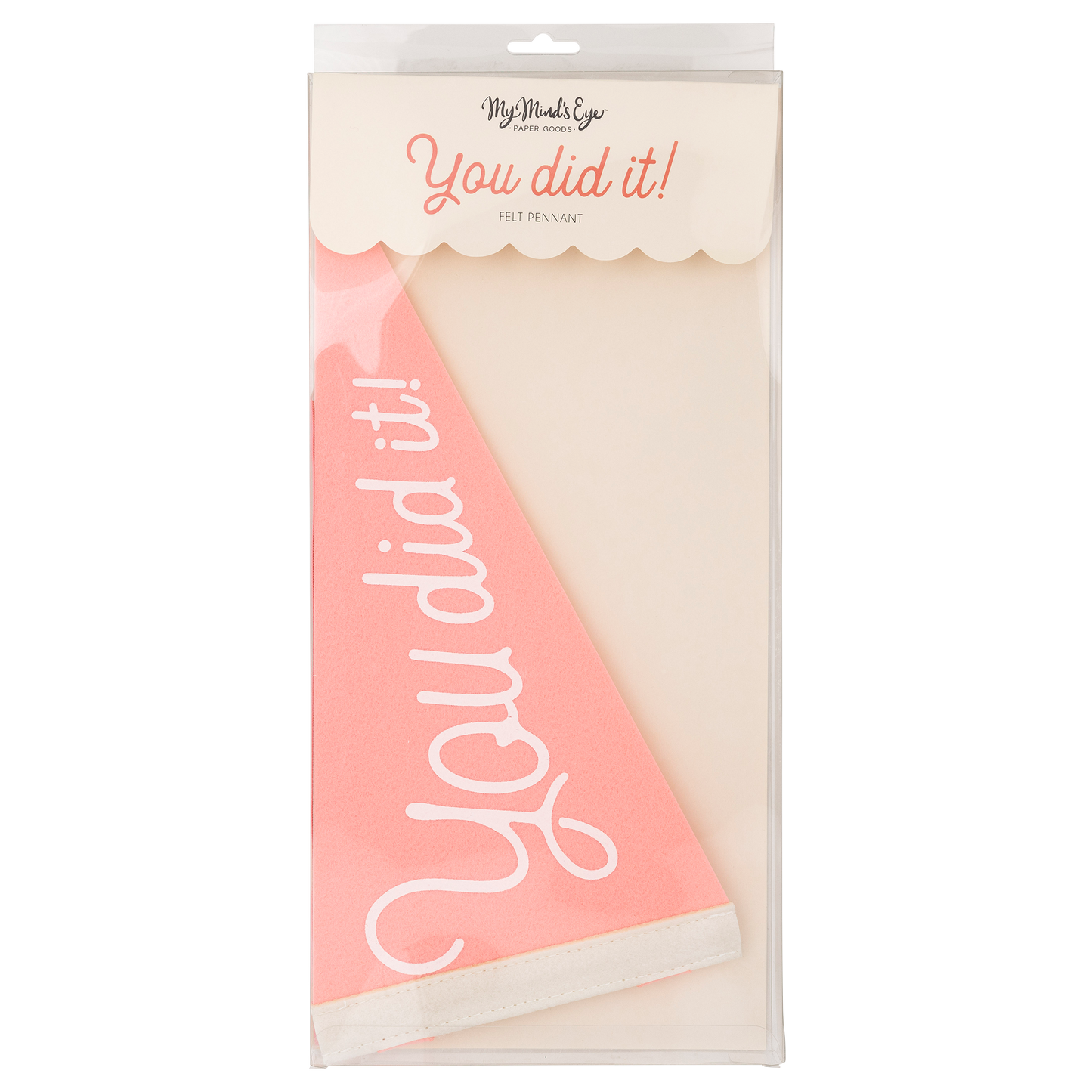PLHB148 - Pink You Did It Felt Pennant Banner - Persnickety Shop