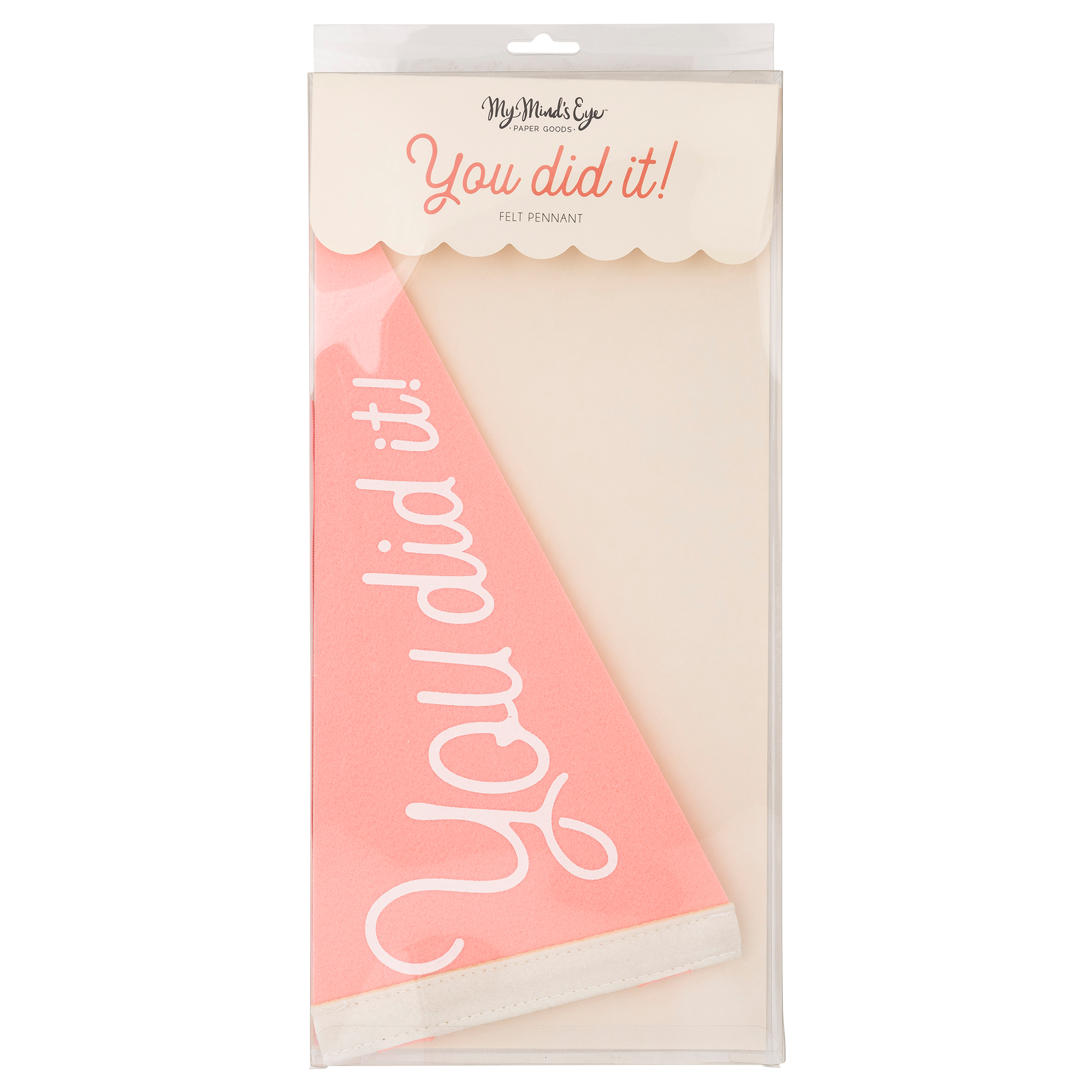 PLHB148 - Pink You Did It Felt Pennant Banner - Persnickety Shop