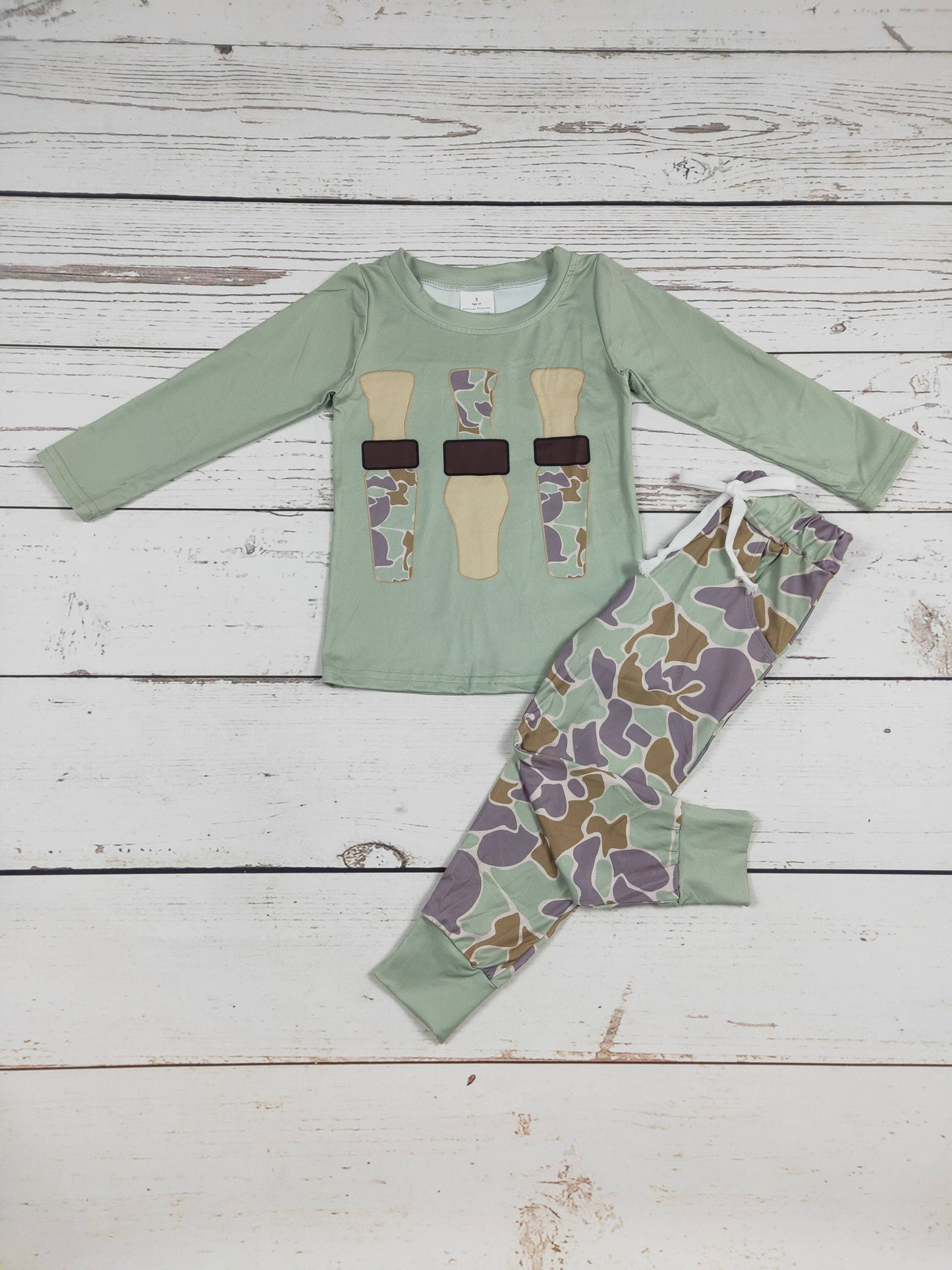 Boys Duck Camouflage Pants Set: 12-18M - Persnickety Shop