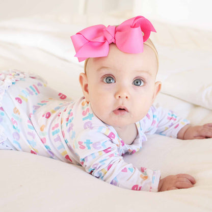 Little Sibling Zipper Footie: Little Sister / Newborn - Persnickety Shop