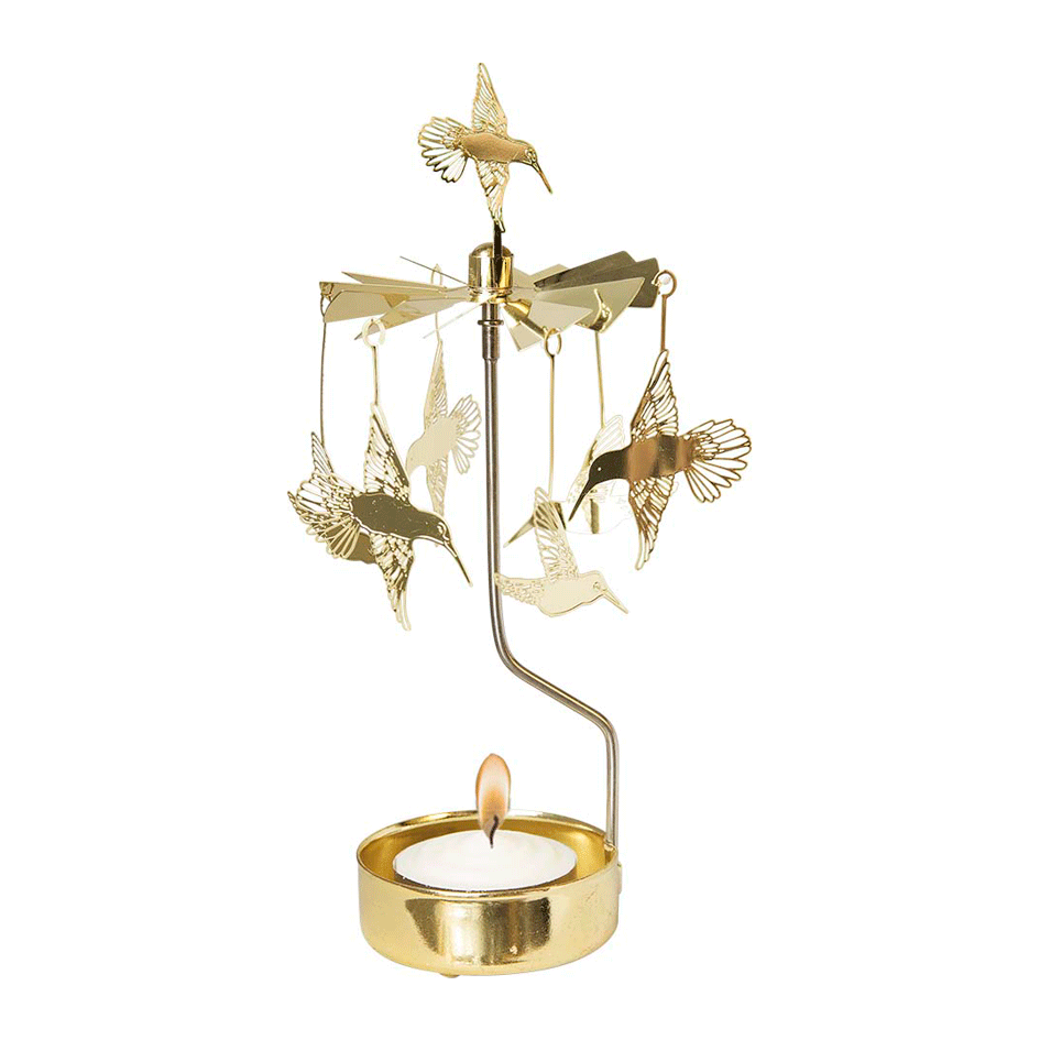 Rotary Candleholder Carousel, Hummingbird - Persnickety Shop