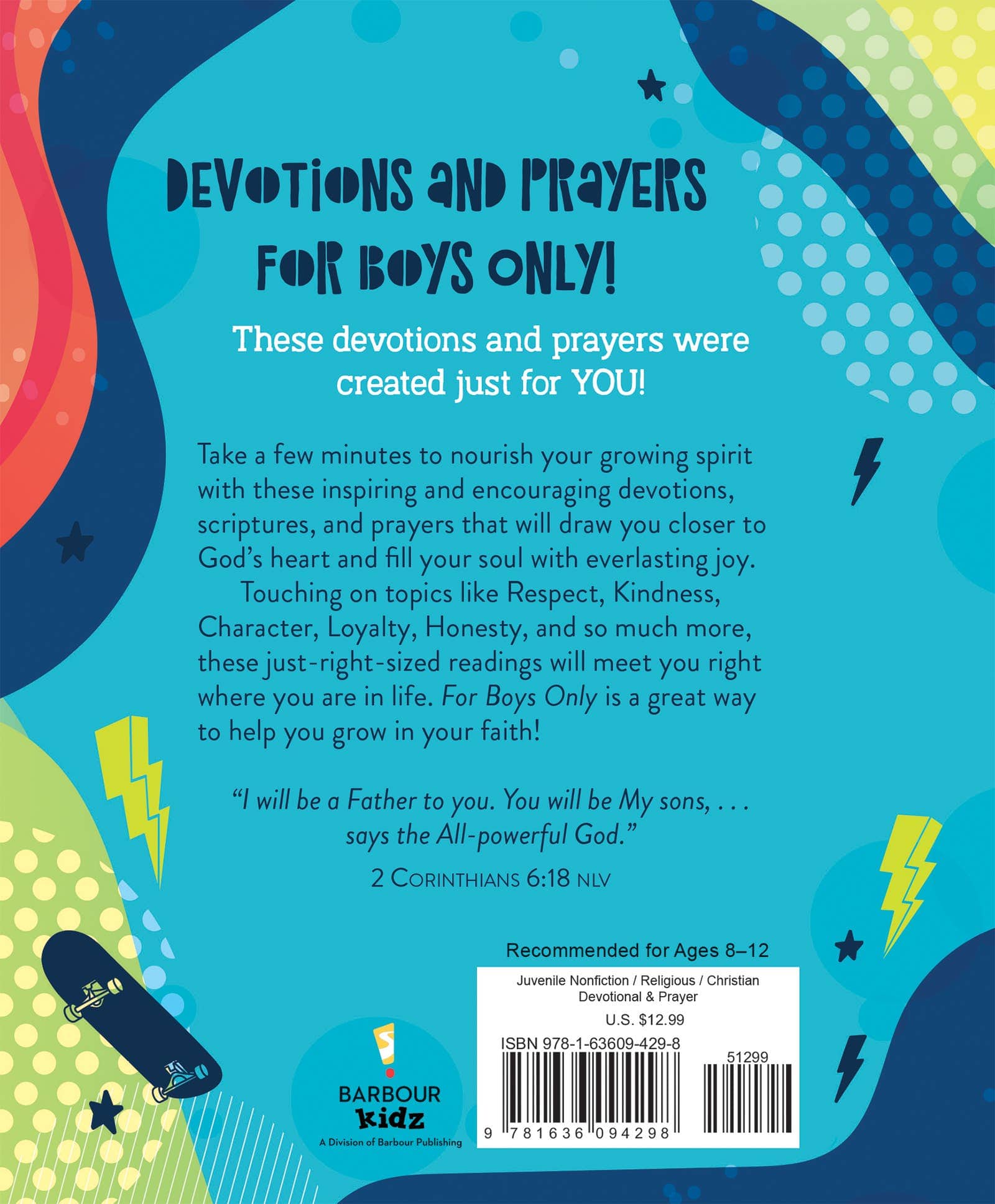 For Boys Only: Wisdom-Filled Devotions and Prayers - Persnickety Shop