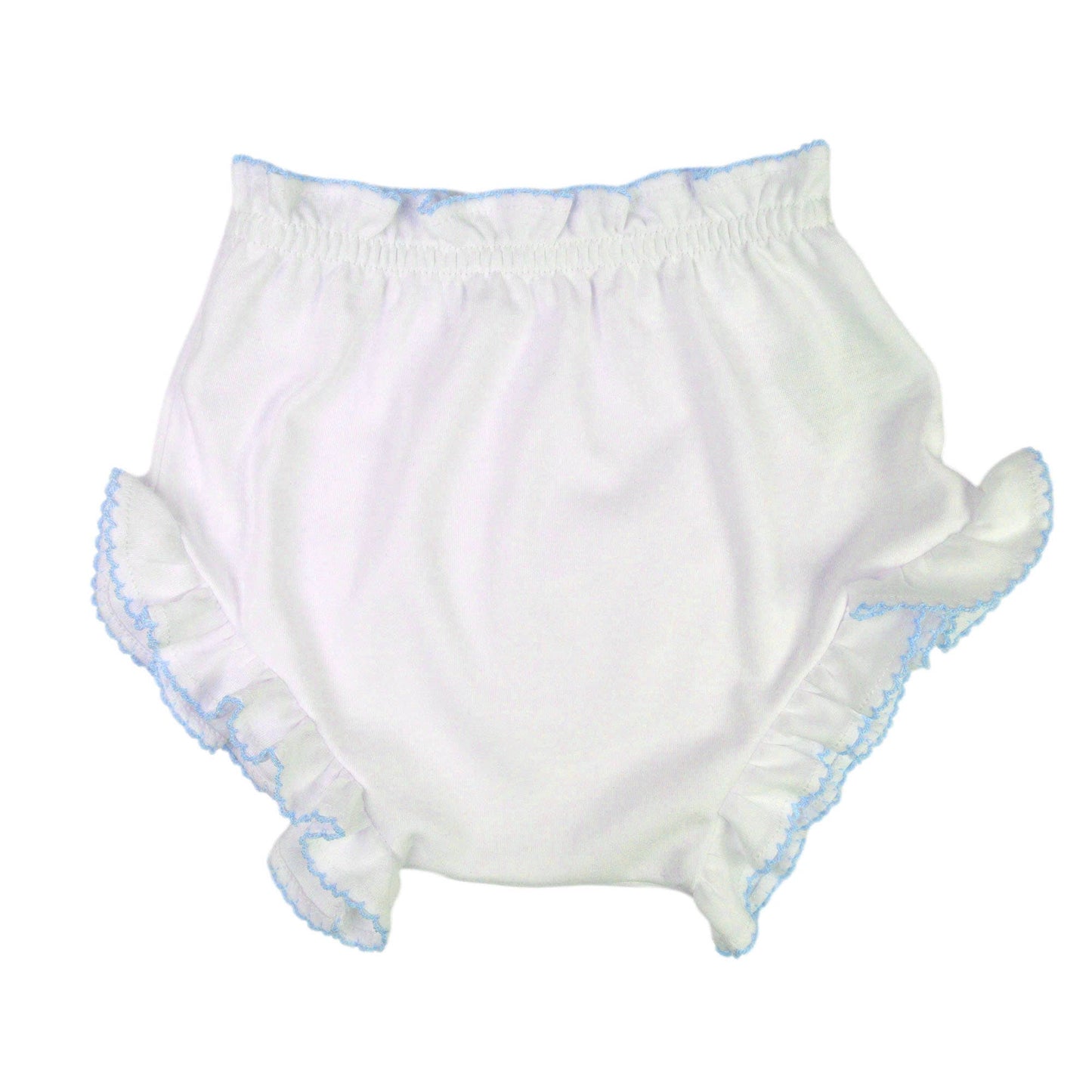 Marcela Ruffled Edge Bloomers: White with Red Trim / 3-6 Months - Persnickety Shop