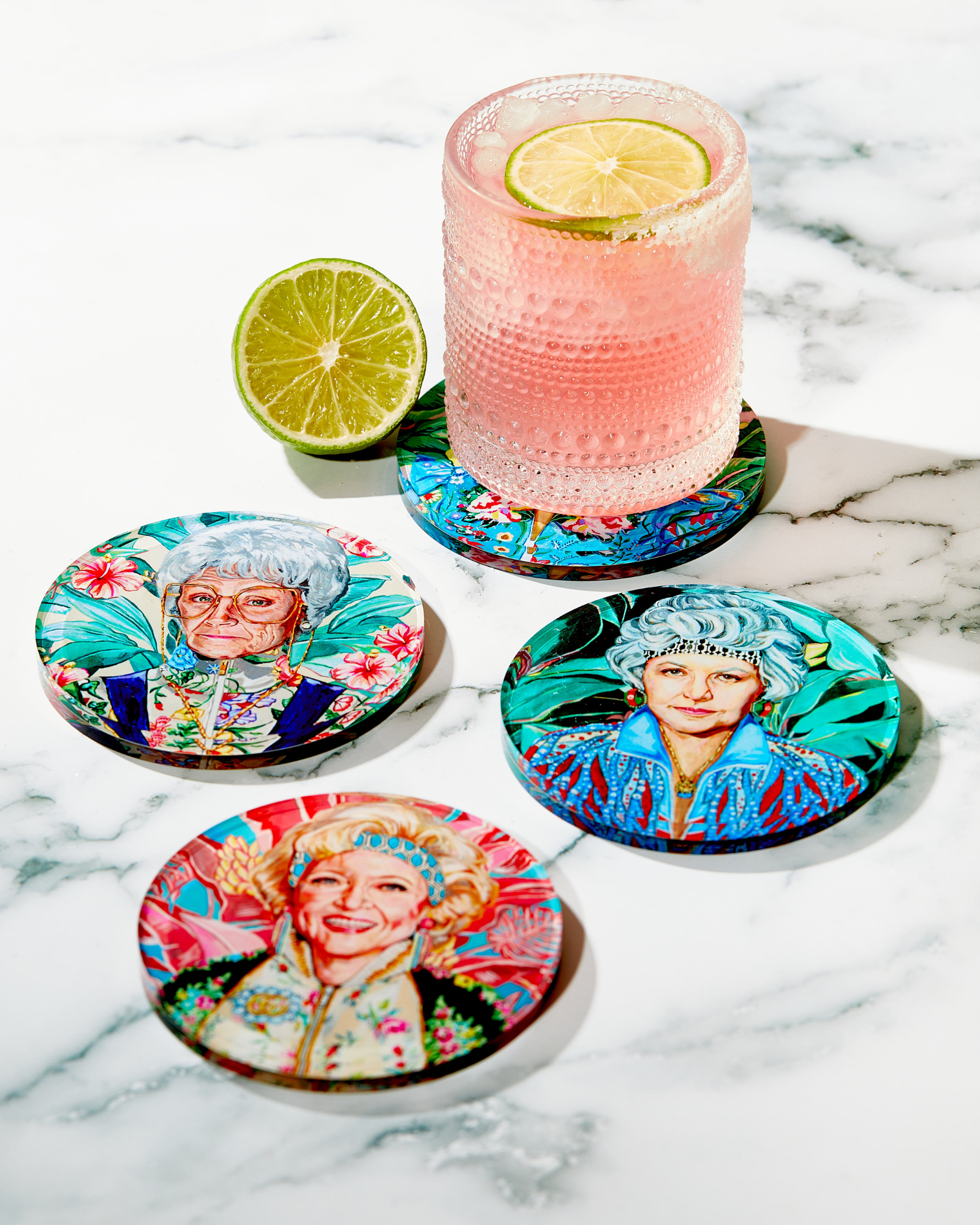 Golden Gals (Set of 4) Coasters - Persnickety Shop