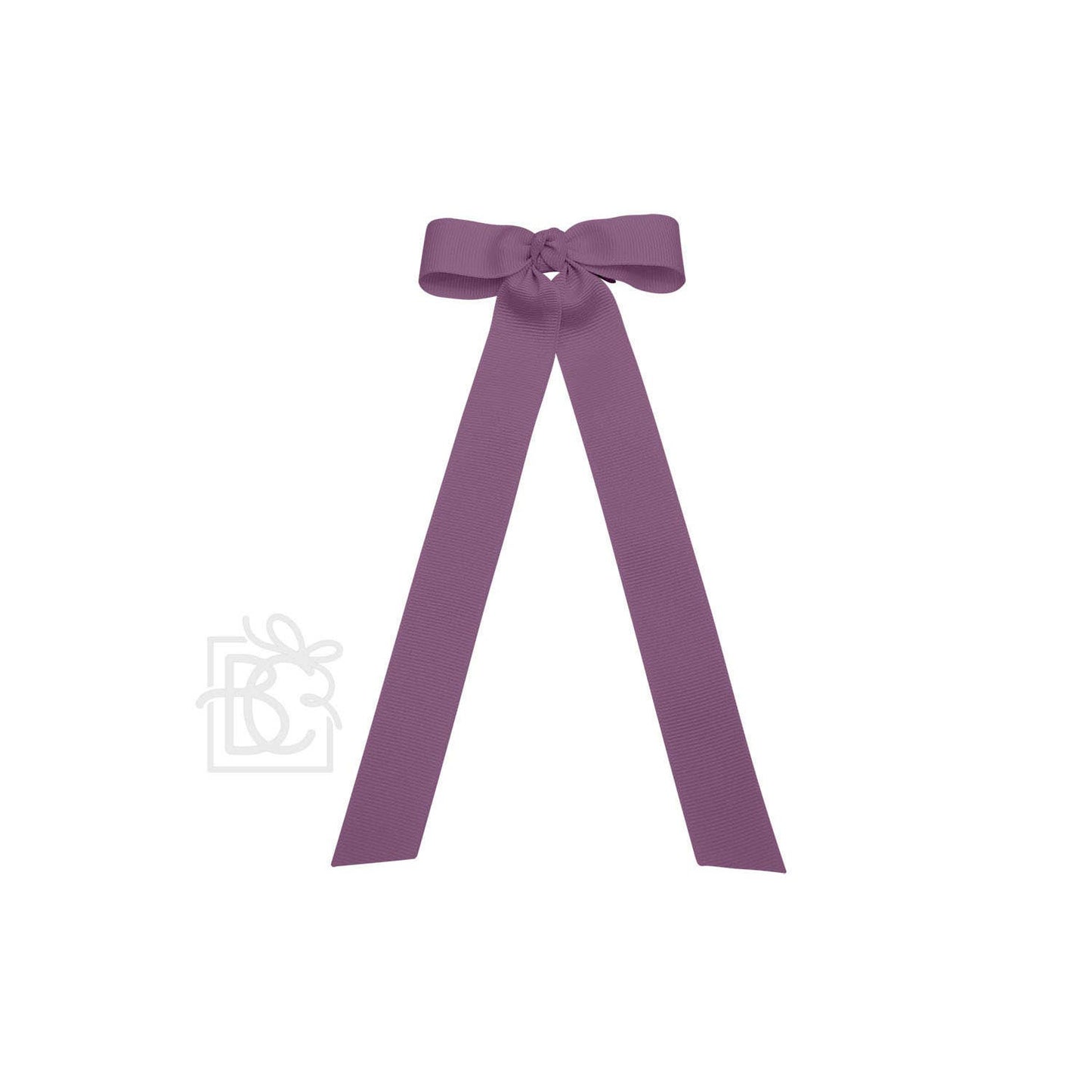 FLAT BOW W/ 7" STREAMERS ON ALLIGATOR CLIP: 3.5" W/ 7" Streamers / RED - Persnickety Shop