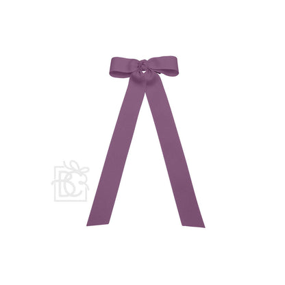 FLAT BOW W/ 7" STREAMERS ON ALLIGATOR CLIP: 3.5" W/ 7" Streamers / RED - Persnickety Shop