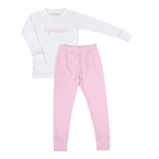 Big Sister Embroidered Long Pajamas: 4T - Persnickety Shop