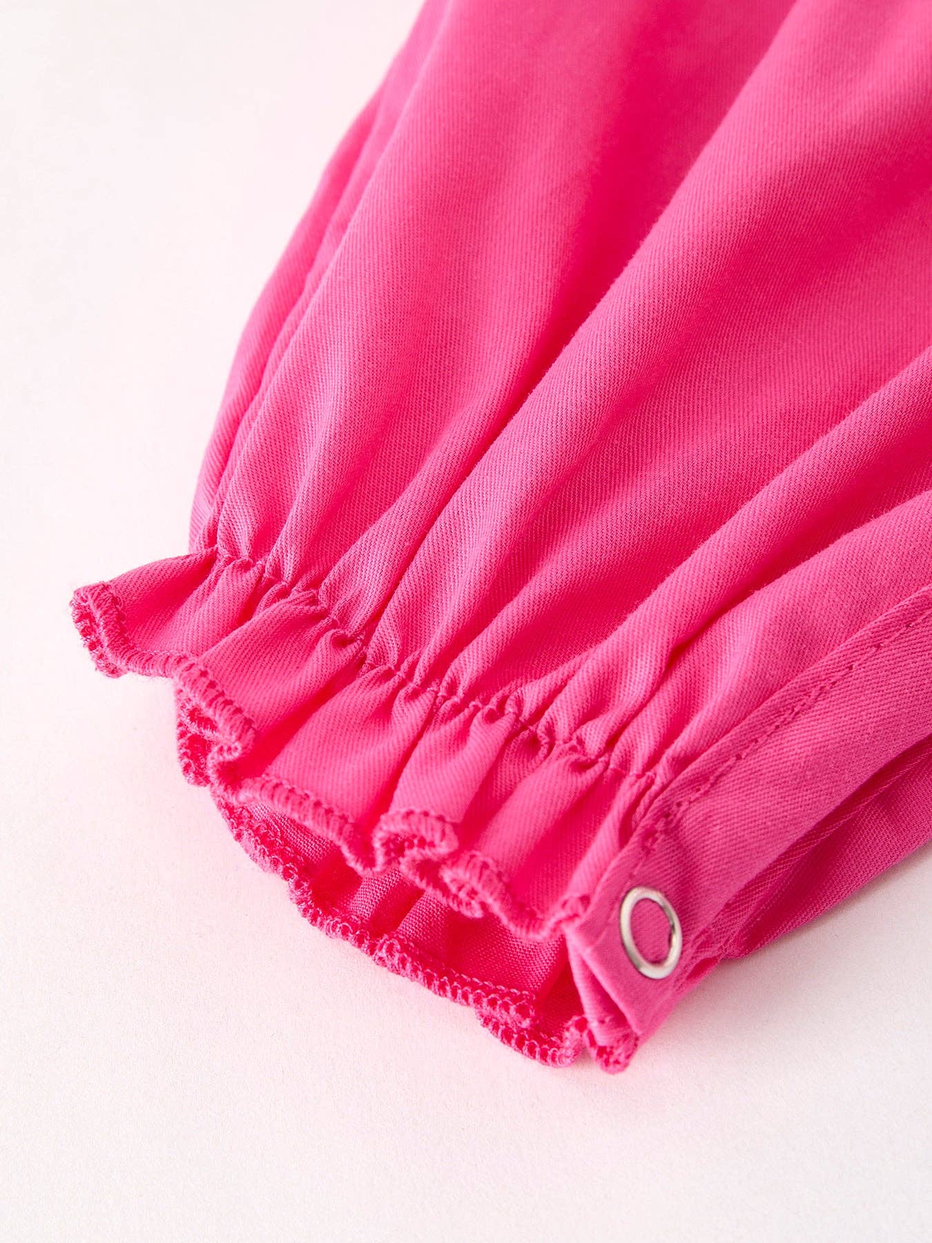 Pink Smocked Church Christ Bishop Christening Bow Baby Girl Romper: 3M - Persnickety Shop