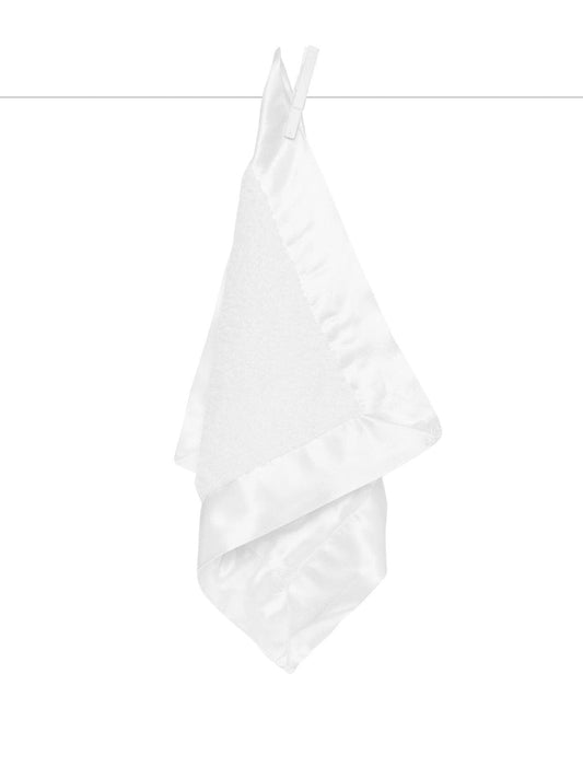 Chenille Satin™ Blanky: White