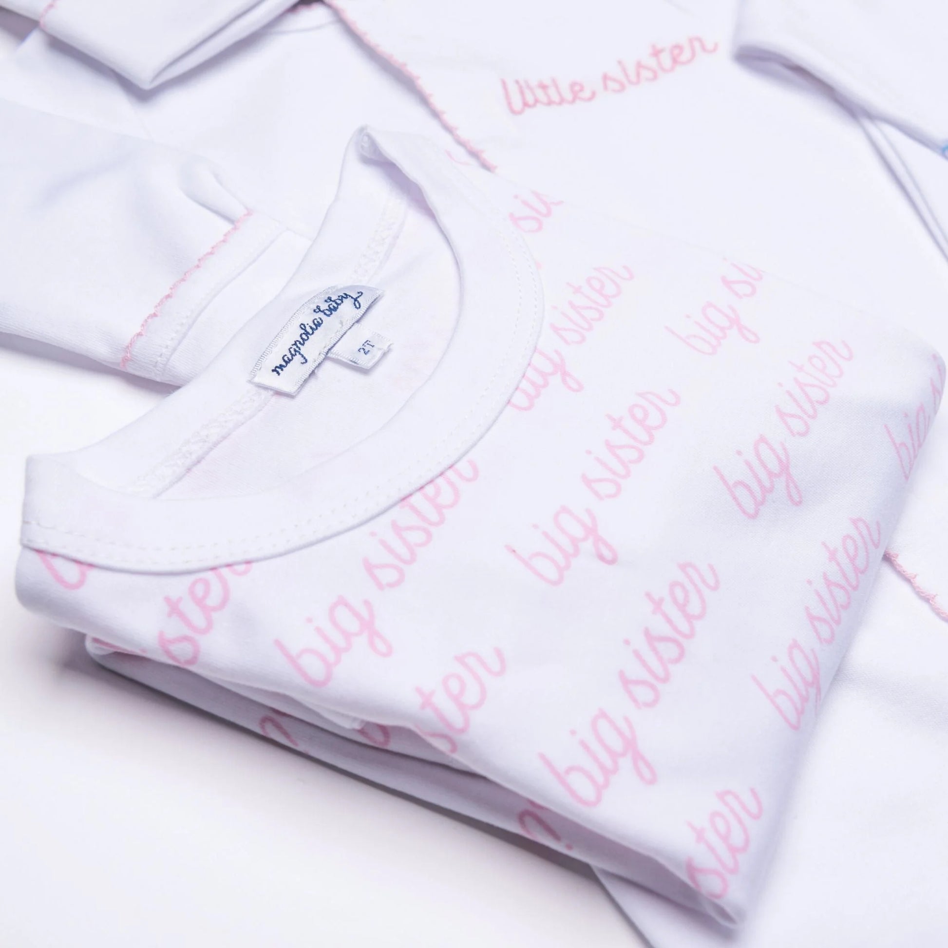 Magnolia Baby Big Sister Print Long Pajamas - Persnickety Shop