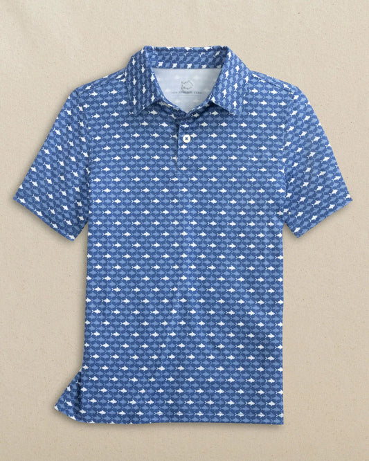 Southern Tide Boys Driver Fintastic Frenzy Performance Polo - Persnickety Shop