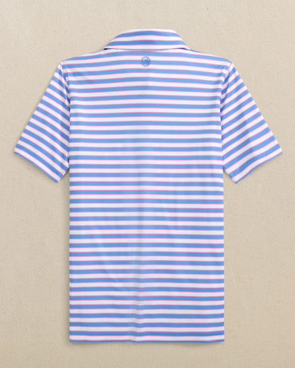 Southern Tide Boys Driver Waterway Stripe Performance Polo - Persnickety Shop