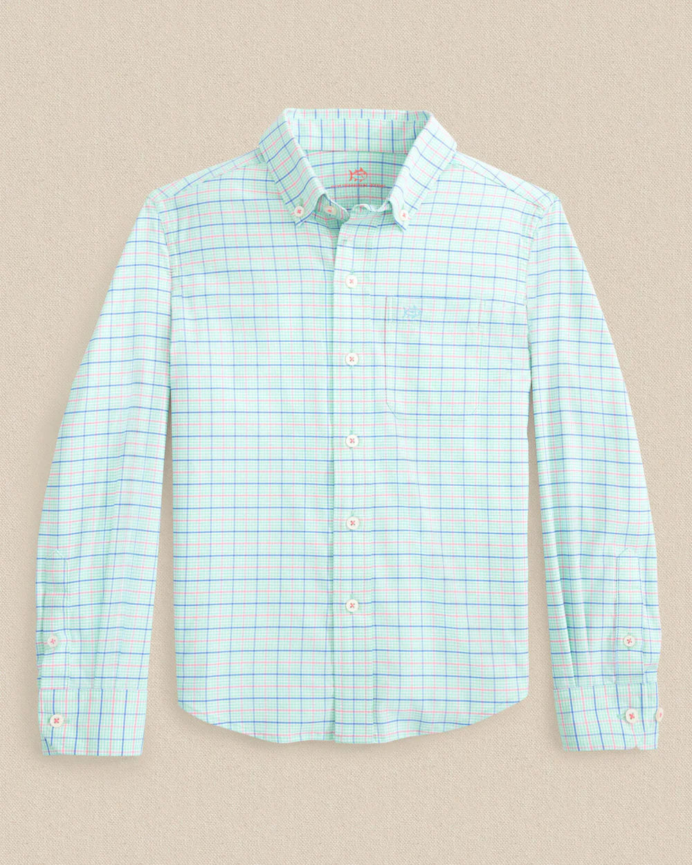 Southern Tide Boys Edisto Island Plaid Coastal Breeze® Sport Shirt - Persnickety Shop