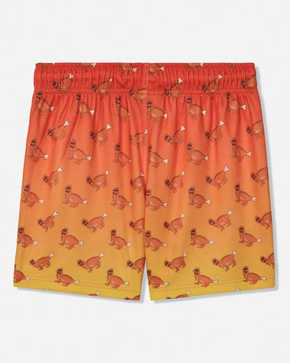 Goat Toddler Wings AOP Mesh Shorts: Cherry Tomato