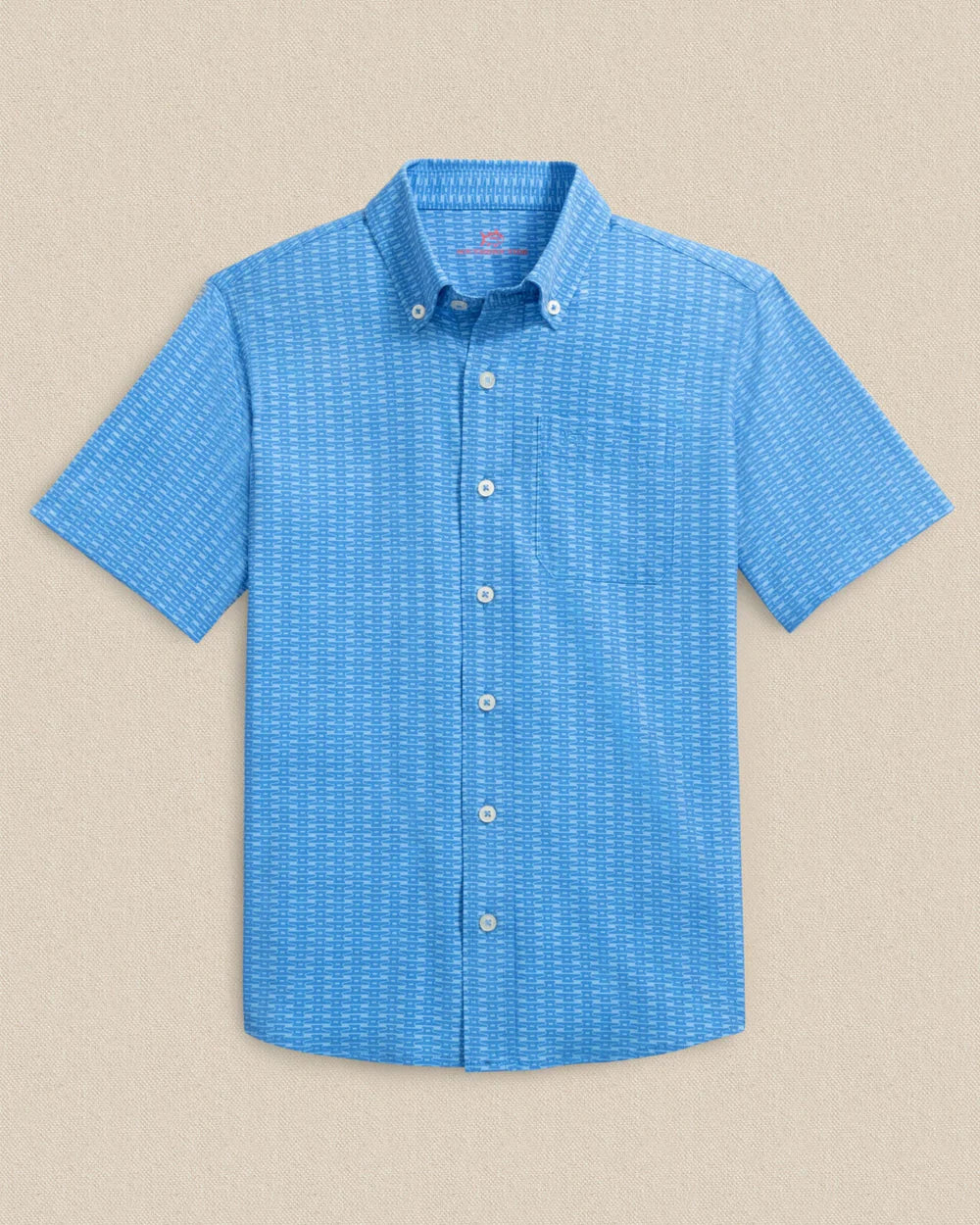 Southern Tide Boys Pop Lock & Dock It Coastal Breeze® Short Sleeve Sport Shirt - Persnickety Shop
