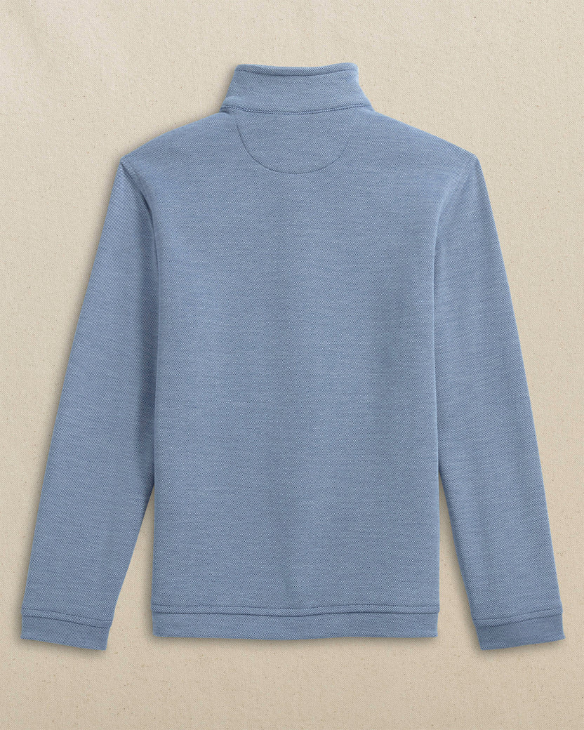 Southern Tide Boys Sandy Cove Quarter Zip Nautical Blue