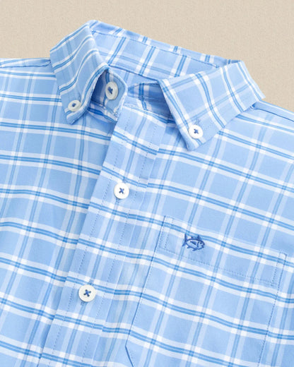 Southern Tide Boys South Beach Plaid Coastal Breeze® Sport Shirt - Persnickety Shop