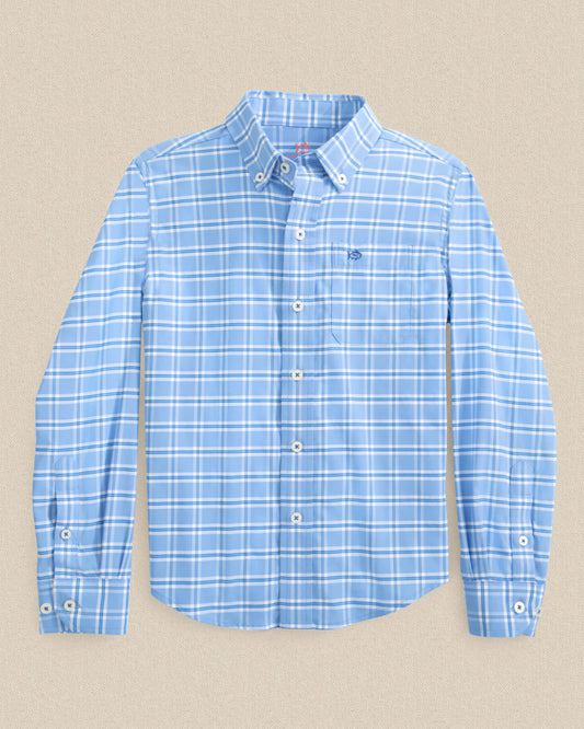 Southern Tide Boys South Beach Plaid Coastal Breeze® Sport Shirt - Persnickety Shop